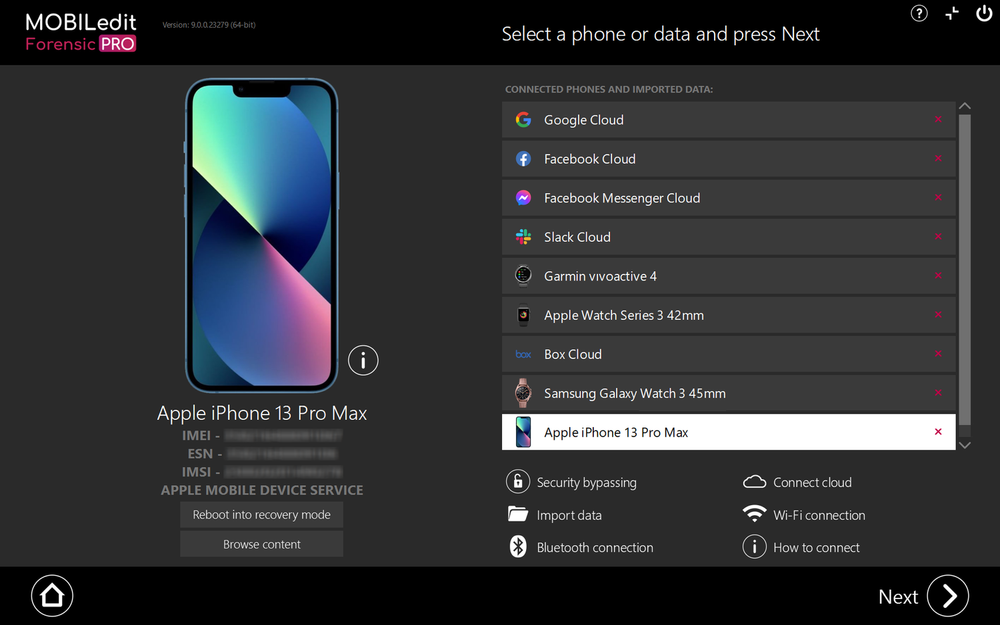 MOBILedit Forensic